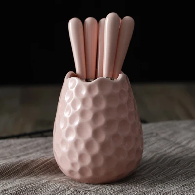 Ceram фруктовая чашка вилка ложки кофейная дорожная кружка декоративная столовая