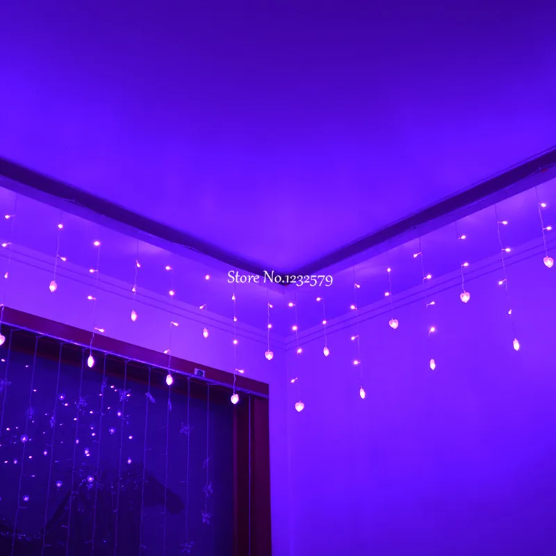 1 5 м светодиодная гирлянда сказочные огни Luces De Navidad романтическая форма сердца