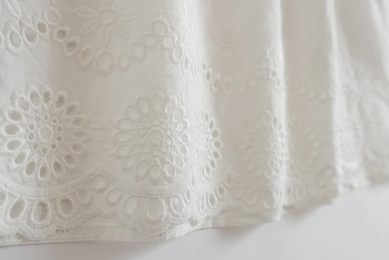 2020 новое летнее хлопковое кружевное платье с вышивкой для девочек детская одежда