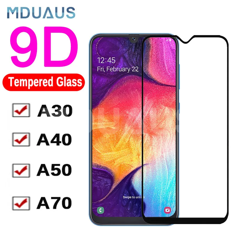 9D закаленное Стекло для samsung Galaxy A90 A80 A70 A60 A50 A40 A40s A30 A20 A10 M10 M20 M30 Экран протектор Стекло защитная пленка
