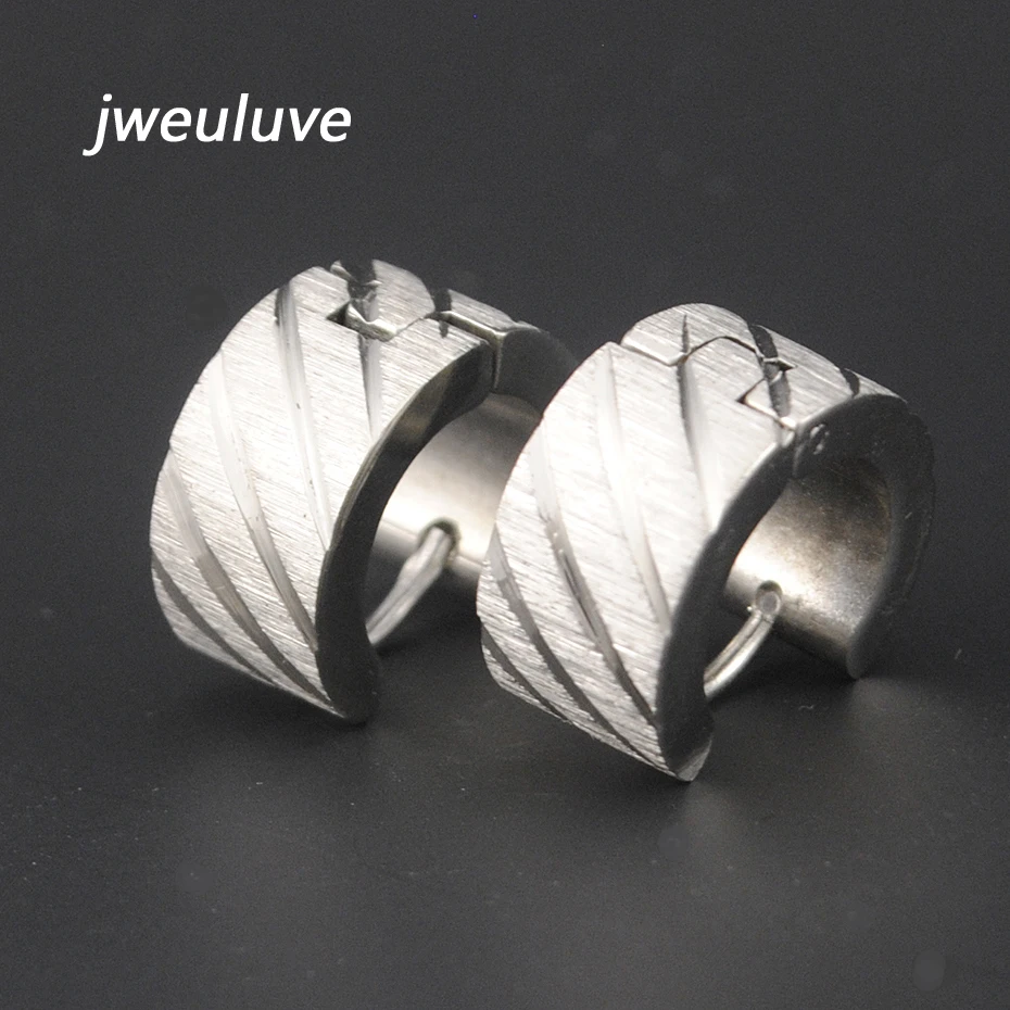 Золотые серьги-пусеты AMUMIU из нержавеющей стали 316L мужские украшения оптом