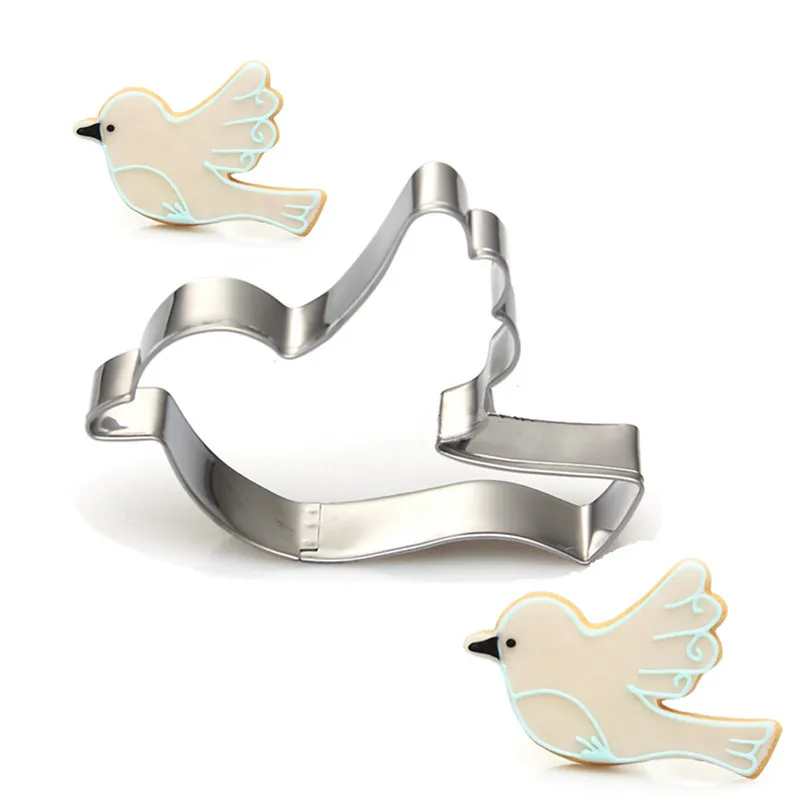 1 шт./лот резак для печенья голубя из нержавеющей стали кухонные аксессуары птица