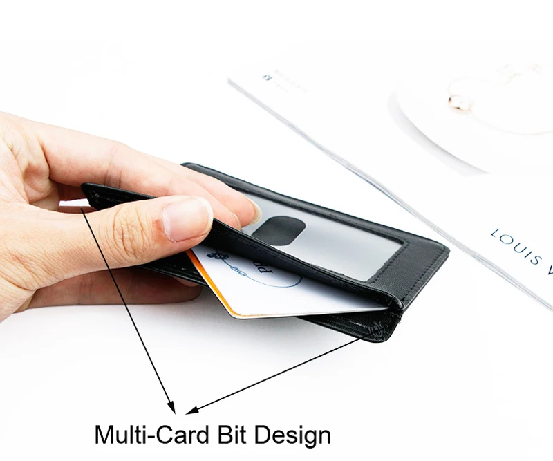 BLEVOLO RFID новая карточная посылка из натуральной кожи тонкий кошелек мужской квадратный держатель для карт мини леди фото карта чехол ID Обложка Деньги сумки
