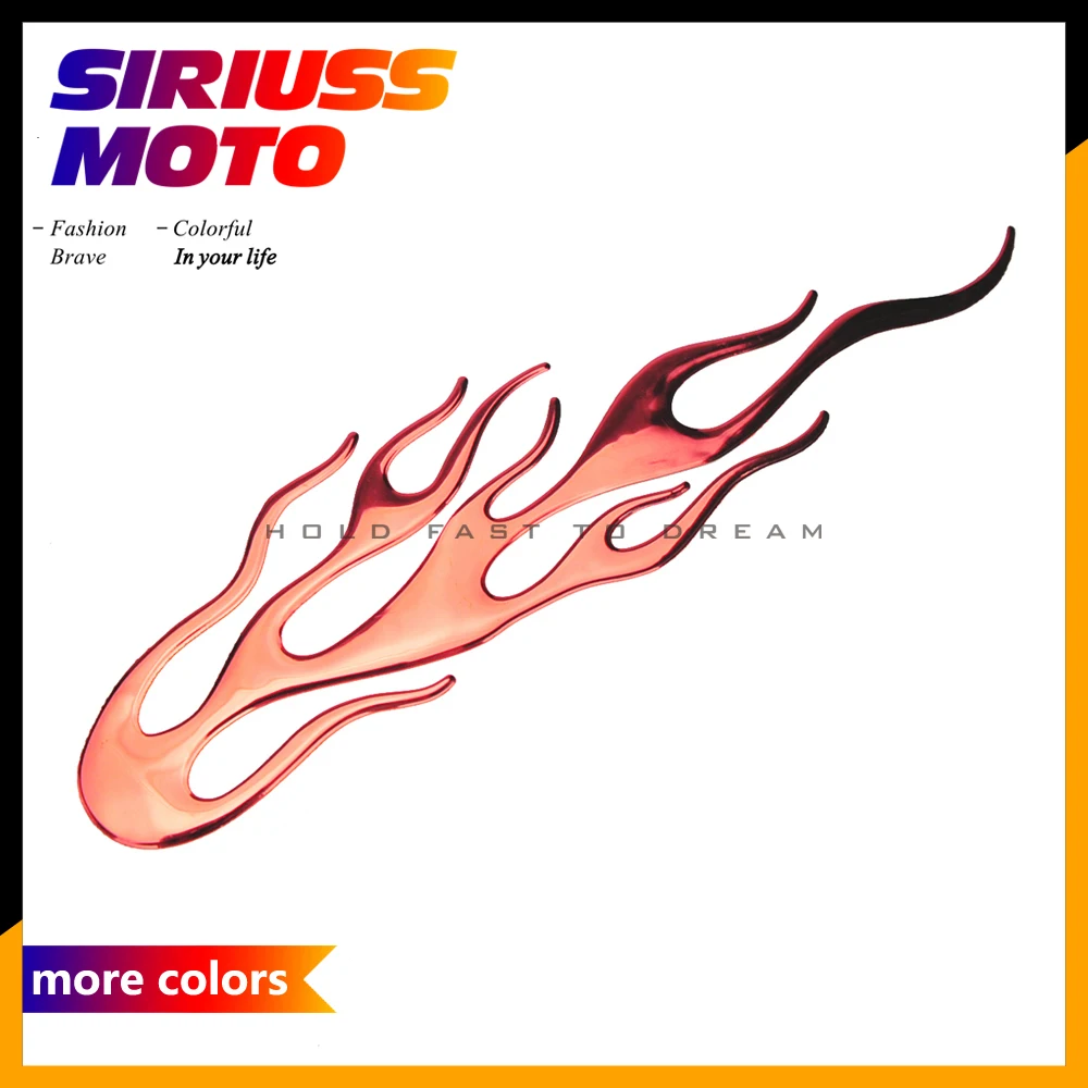 

Motorcycle Reflective Sticker Motocross Flame Shape Stickers Car Rearview Mirror Stickers