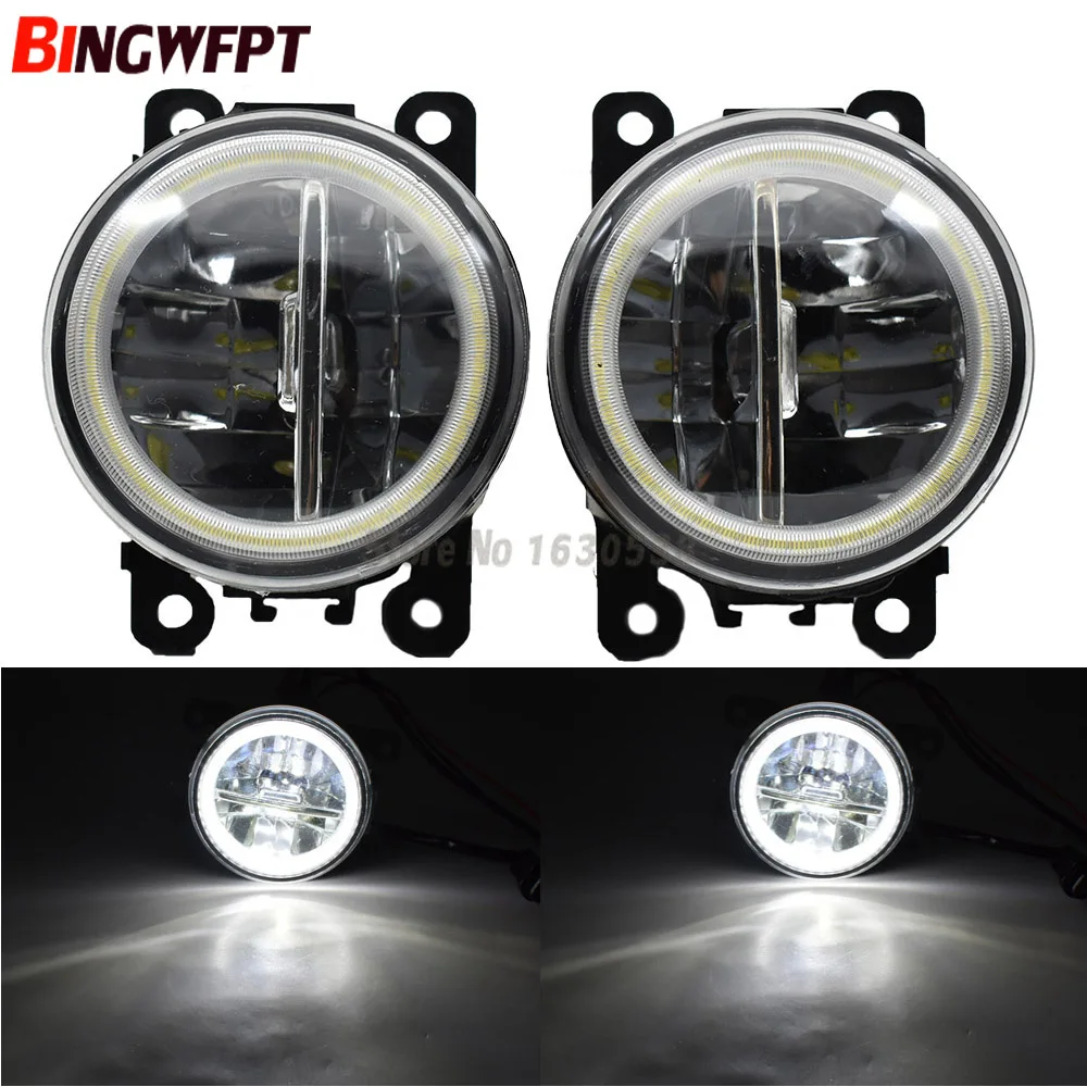 2x на передний бампер для автомобильного стайлинга туман светильник с Ангел глаз