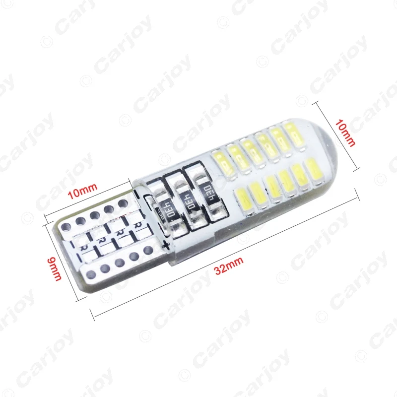 LEEWA 4 шт. автомобильный T10 194 168 W5W 3014 чип 24SMD кварцевая Автомобильная светодиодный