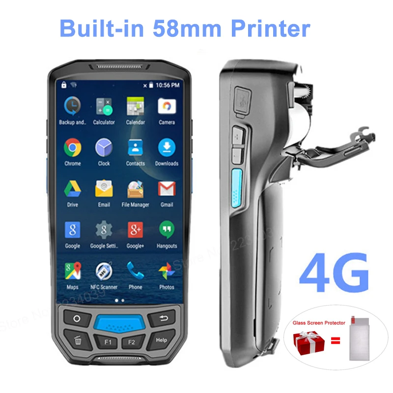 4G ручной терпинал POS Беспроводной 1D/2D сканер штрих кода портативный читатель WI