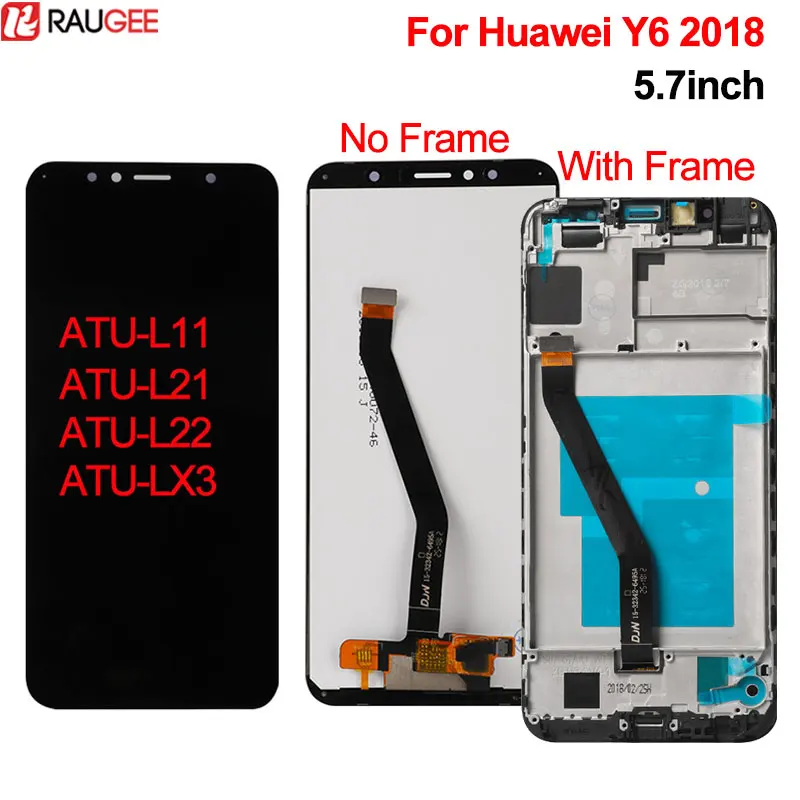 Для Huawei Y6 2018 ЖК дисплей + сенсорный экран новый дигитайзер для замены