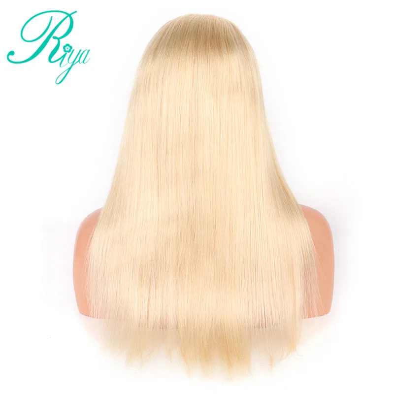 Riya Hair #613 чистый светловолосый парик шелковистые прямые бразильские волосы remy