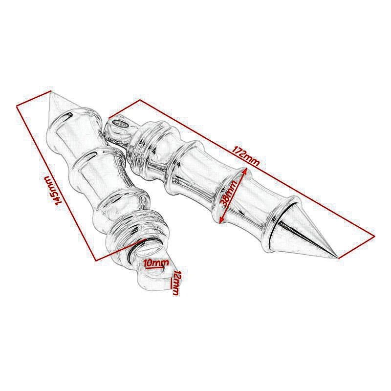 Для Harley Davidson DYNA Sportster Bobber Мотоцикл Chrome Bamboo Стиль Ног Peg подставка для Ног|chrome