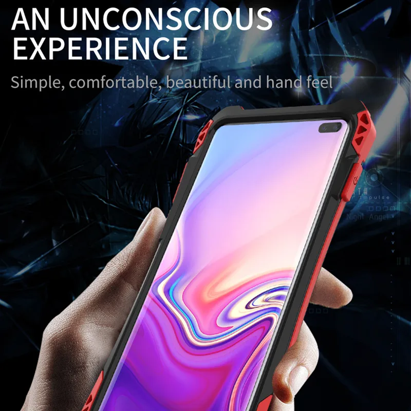 R Just всесторонний защитный чехол для Samsung Galaxy S10 из углеродного волокна телефона