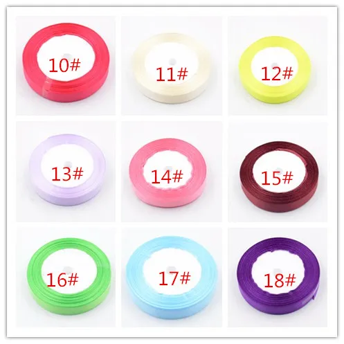 20 мм 91 метров красивая шелковая атласная лента свадебные украшения