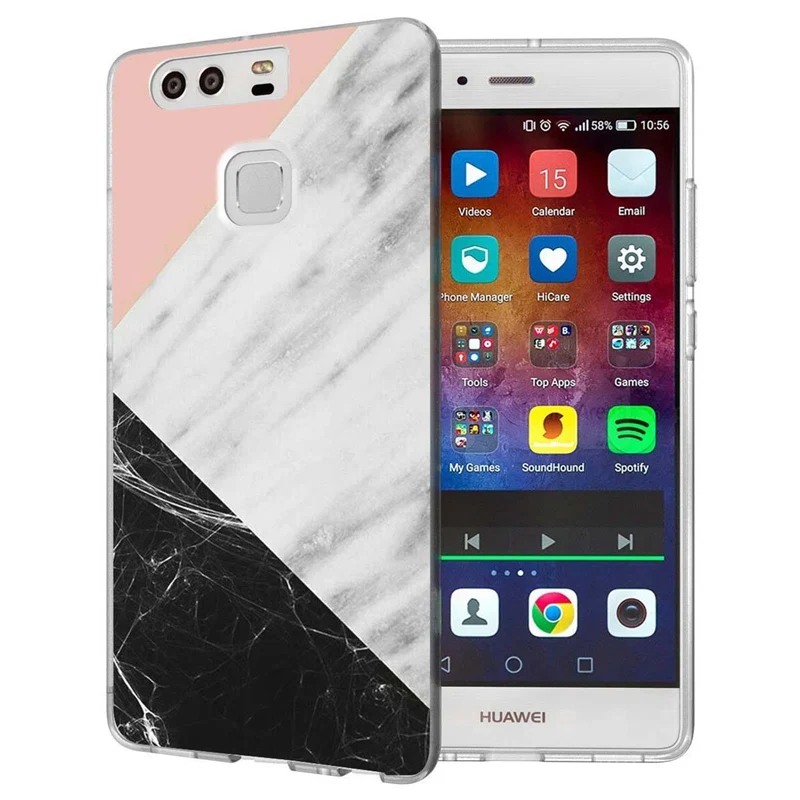 For Huawei P9lite/P8 Lite 2016 2017 Y5 II 2 Y5ii / Y6 Compact Honor 5A LYO-L21 Soft TPU Silicone Pattern Clear Case B072 |