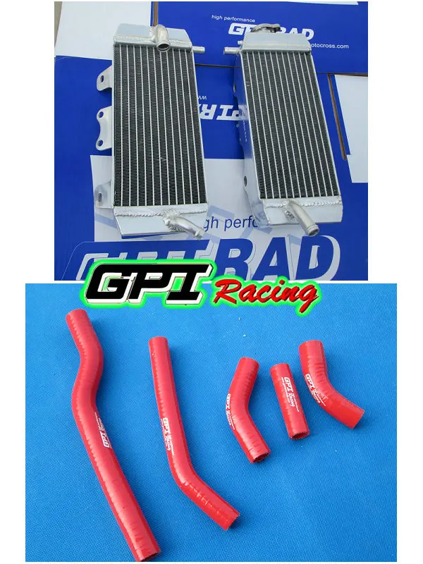 Алюминиевый радиатор + шланг для YAMAHA YZ 250 F YZ250F 2006/WR250F WR 2007 2013 2012 11|yamaha hose|yz radiatorfor yz250f