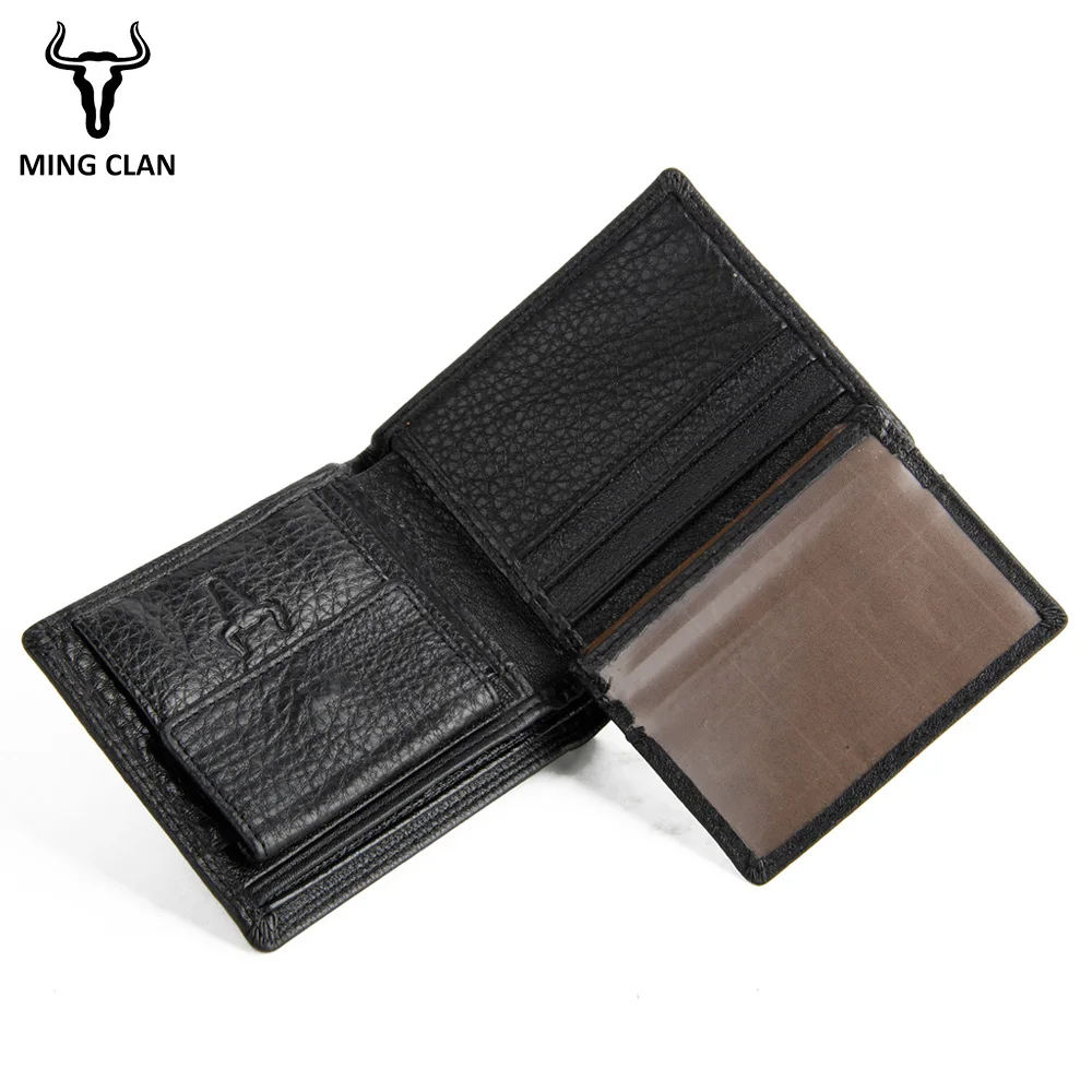 Small Slim Mini Fashion Genuine Leather Men Wallet Male Purse Thin Perse Walet Cuzdan Vallet Money Bag Document For Card Holder