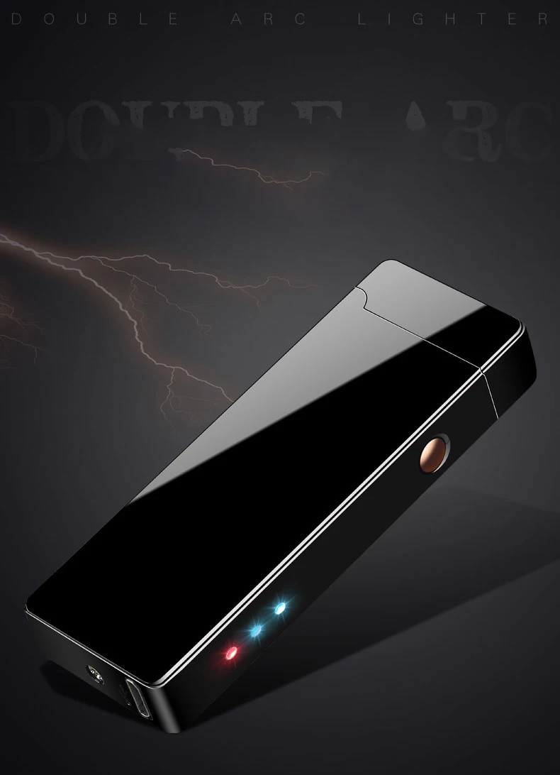 Плазменная Зажигалка USB для курения Электронная перезаряжаемая WilndProof Can Лазерная Зажигалка для сигарет с логотипом