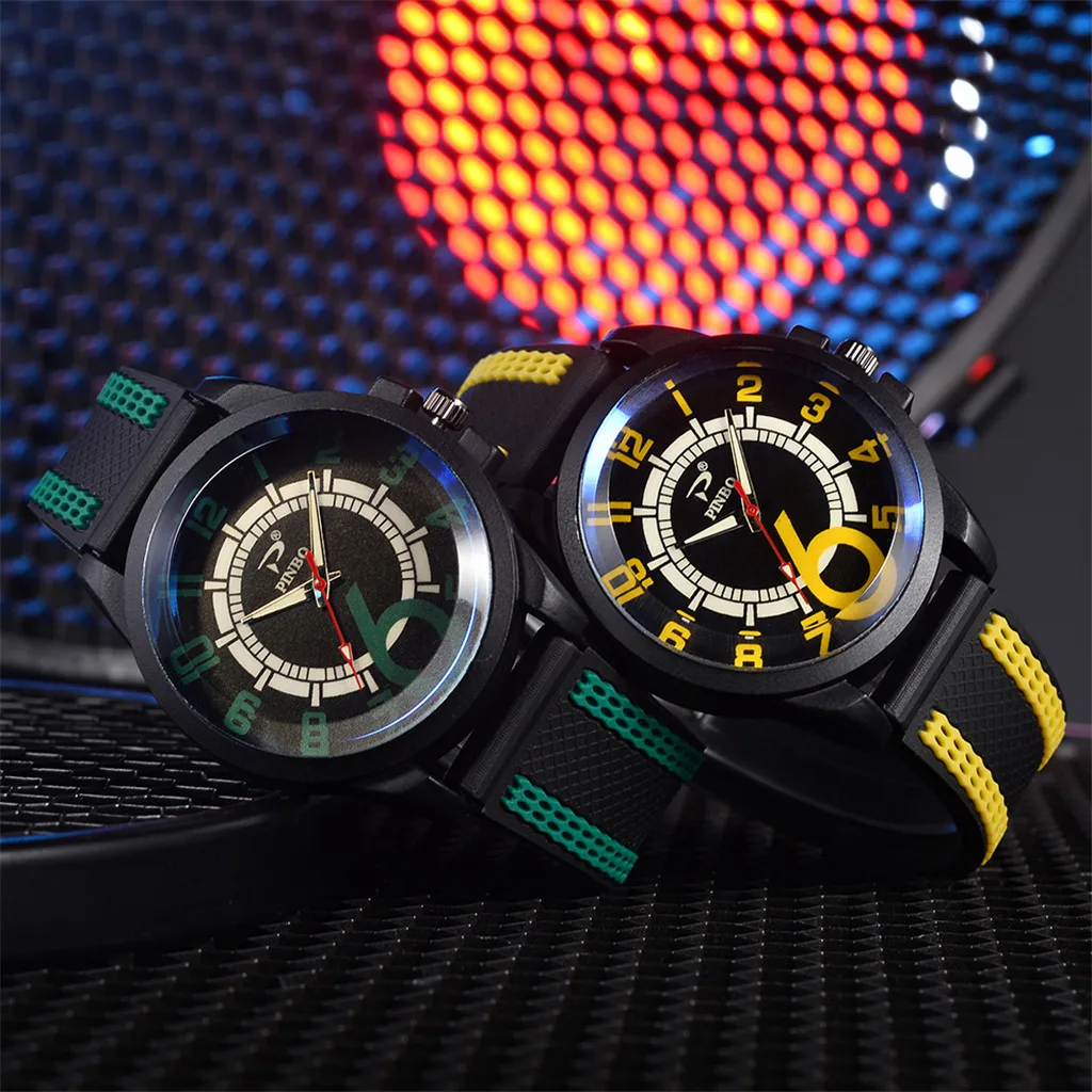 Ремешок для мужчин мягкий силиконовый резиновый ремешок спортивная мода пряжка