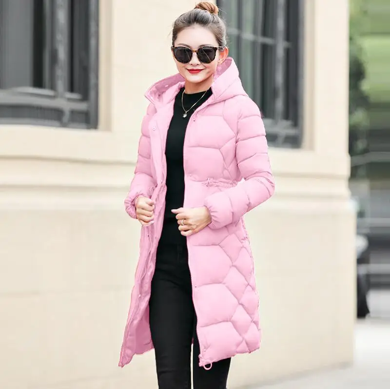 no fur pink Высокое качество большой натуральный Лисий Мех зимняя куртка Женский Воротник из натурального меха с капюшоном пуховик для женщин зимняя женская парка - Цвет: no fur pink