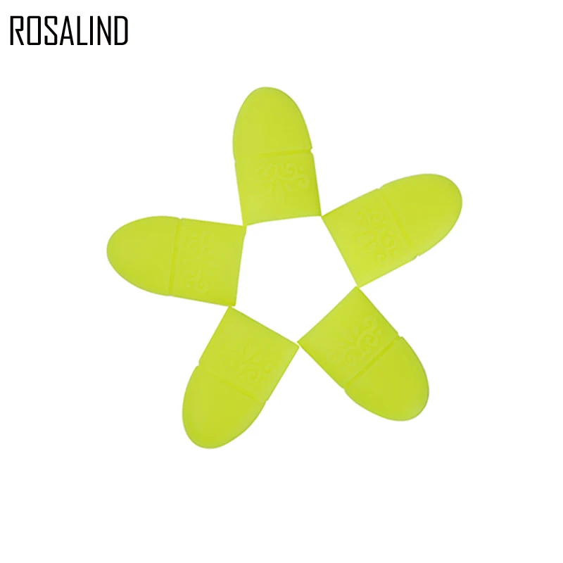 ROSALIND 5 шт./компл. цветные насадки для ногтей средство снятия УФ гель лака