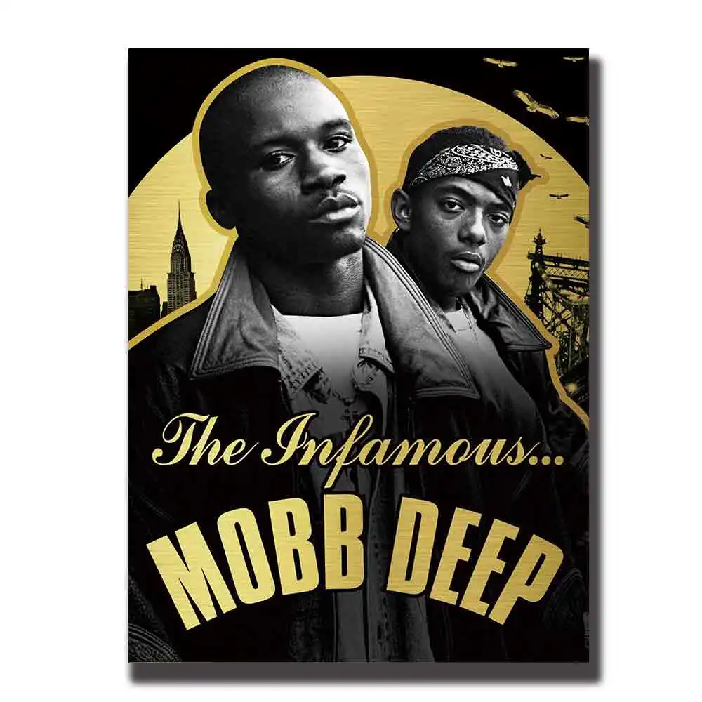 Плакат музыкальной группы Mobb Deep Rap настенный Декор для дома на заказ 8x1212x18 24x36