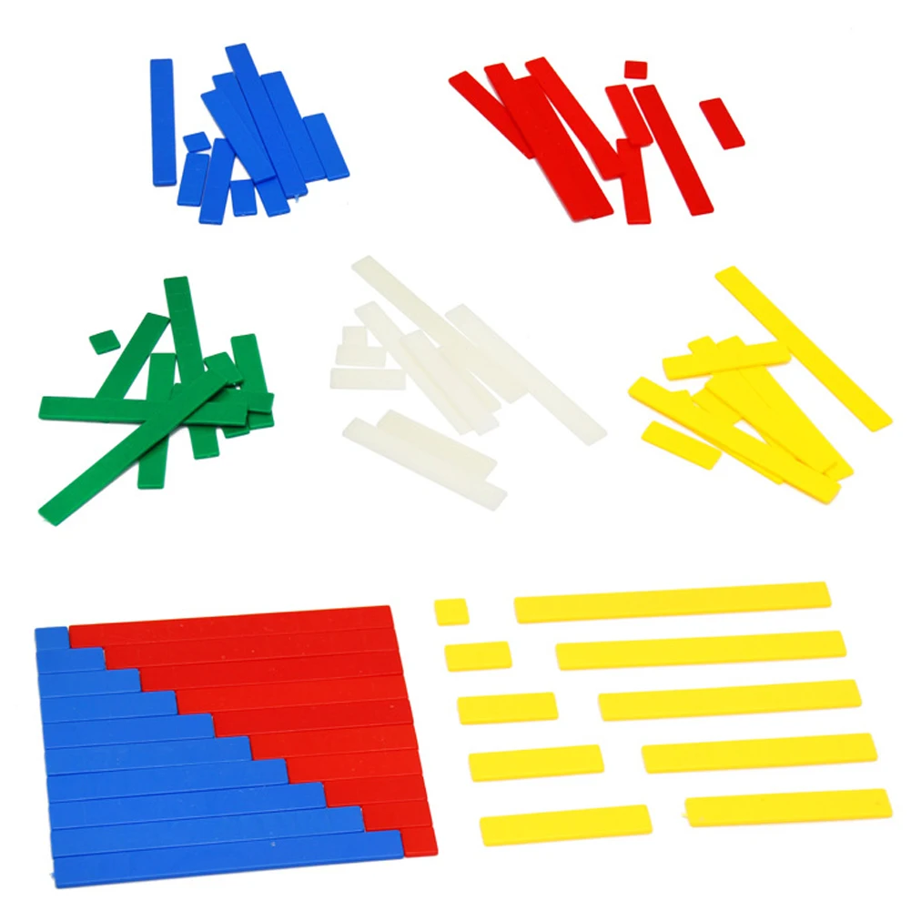 50 шт./компл. пластик Монтессори линейки для арифметики раннего образования