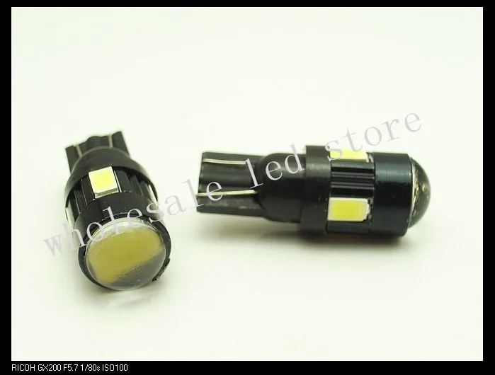 10 шт. индикаторная лампа для прибора 194 W5W 6 SMD 5630 3W Супер яркая широкая T10