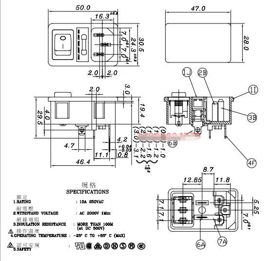 Оригинальный новый 100% оригинальный с переключателем три в одном розетка питания