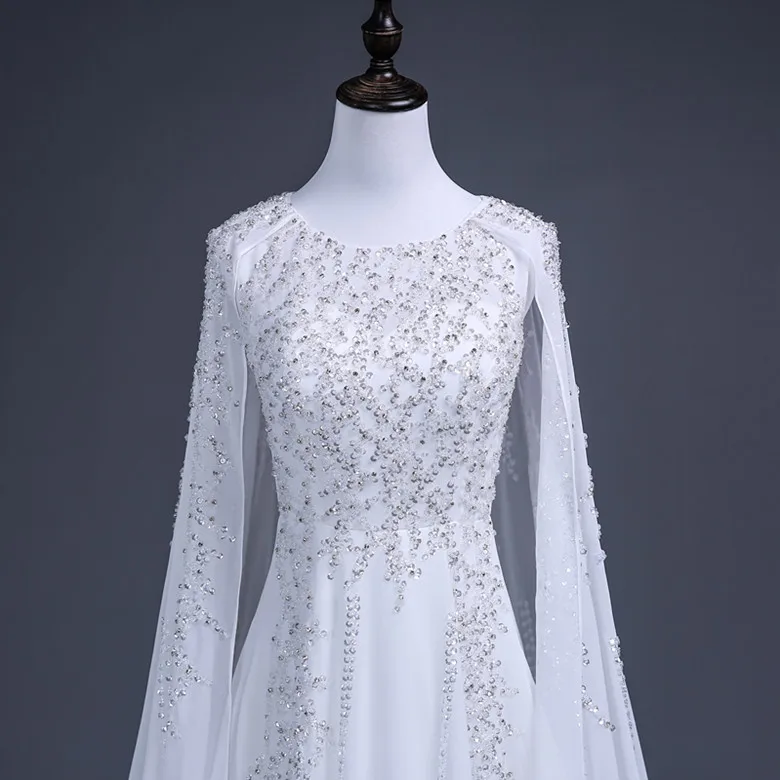 JaneVini Роскошные арабские вечерние платья с блестками и накидкой Дубай Vestidos Largos