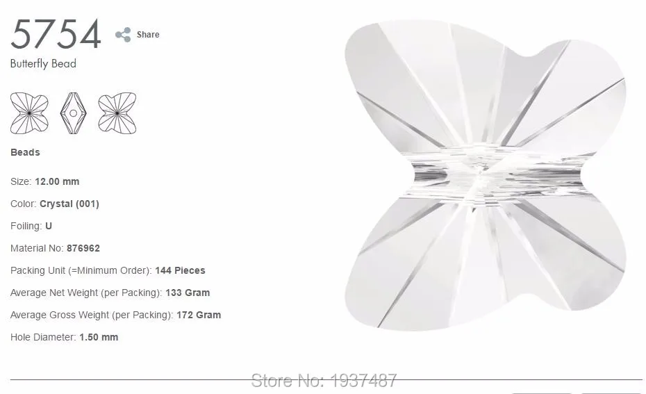 1 шт. 8 мм бусины-бабочки 5754 с кристаллами Swarovski Стразы, сделанные в австрийском стиле для самостоятельного изготовления браслетов, ювелирных изделий, подарков MS Betti
