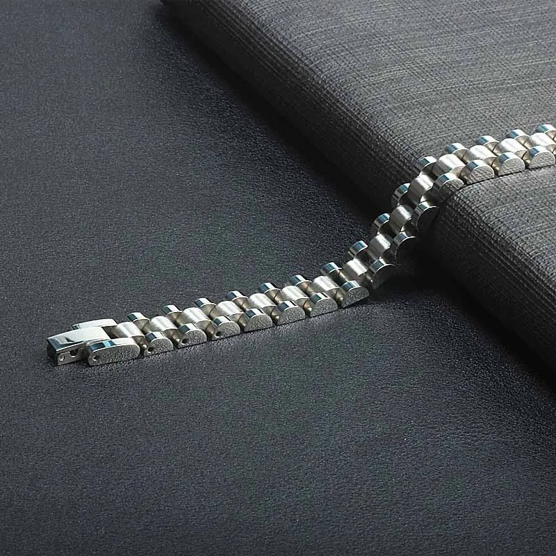 Ремешок для часов из нержавеющей стали мужчин и женщин золотистый браслет в