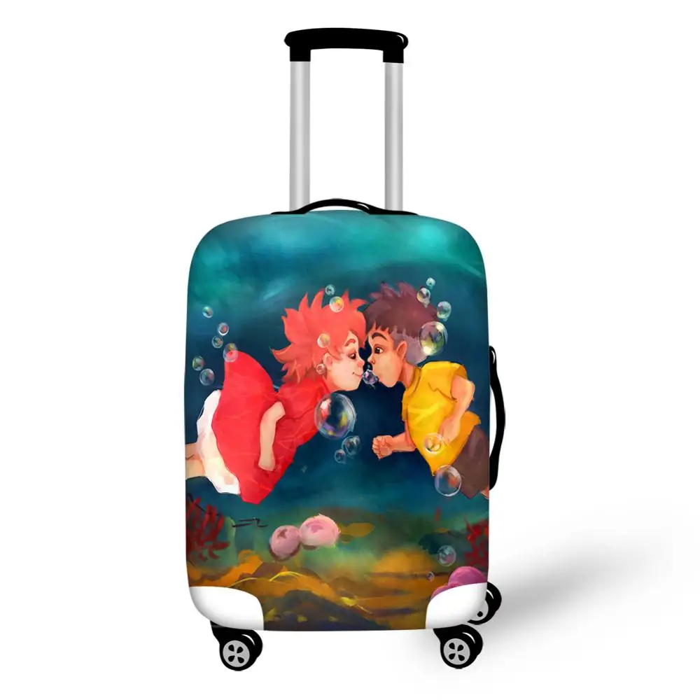 Thikin Ponyo мультфильм путешествия багаж чехол для девочек мультфильм школьный багажник чемодан защитный чехол дорожная сумка Защитная куртка