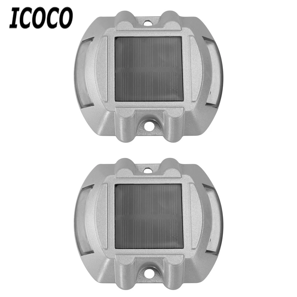 ICOCO 6 LED 2 шт Солнечные дорожные стержневые уличные беспроводные лампы