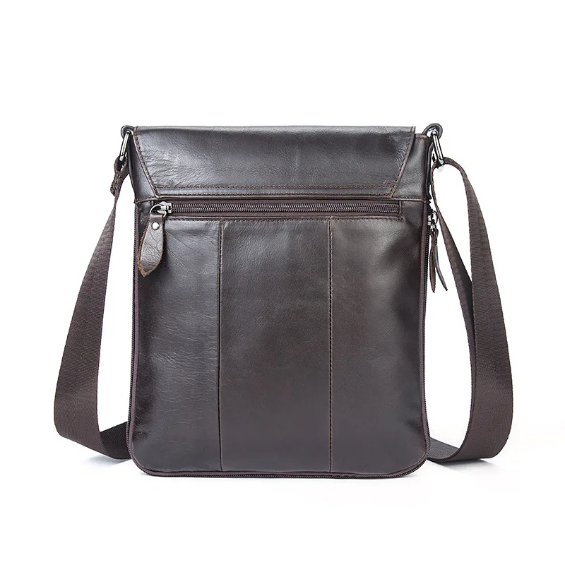 TIANHOO Genuine Leather messenger man bag small zipper cowwide layer luxury handbags men bags designer |