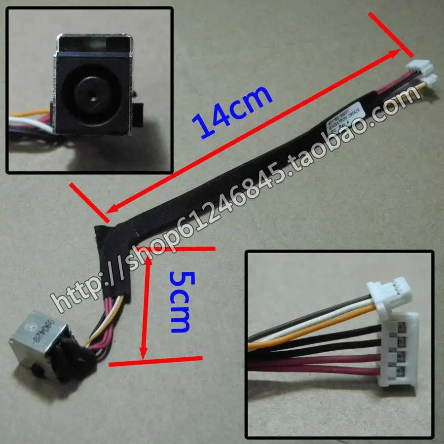 

WZSM New DC Power Jack with cable for HP Probook 4510s 4710S 4410S 4411S 4416S 4415S 6017B0199201 6017B0199101