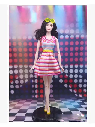 Одежда для кукол; платье; модные костюмы для кукол BB 1:6; BBI363 - Цвет: Z a dress only