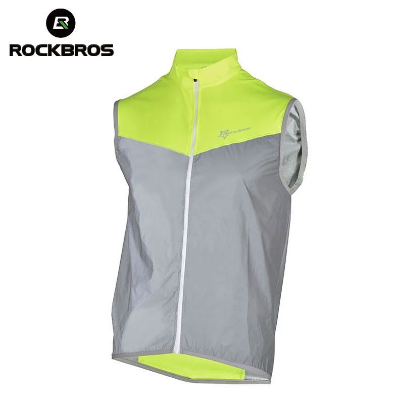MODEL 1 ROCKBROS Спортивная Джерси Светоотражающая Предупреждение Защитная верхняя одежда ветрозащитная короткая куртка велосипедная футболка ветровка - Цвет: MODEL 1