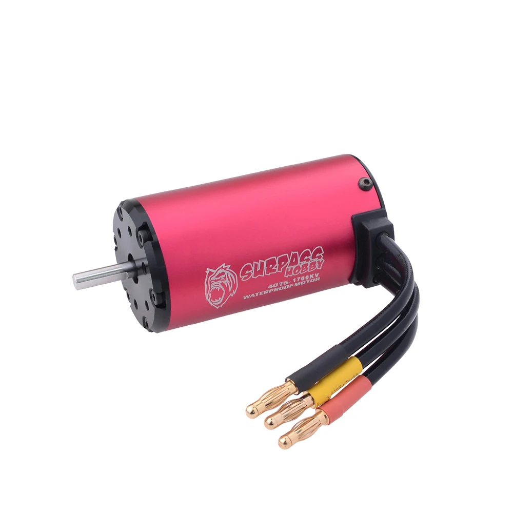 SURPASS HOBBY 4076 1700KV 2000KV бесщеточный мотор водонепроницаемый без датчика для 2S 3S 4S 1:8 RC