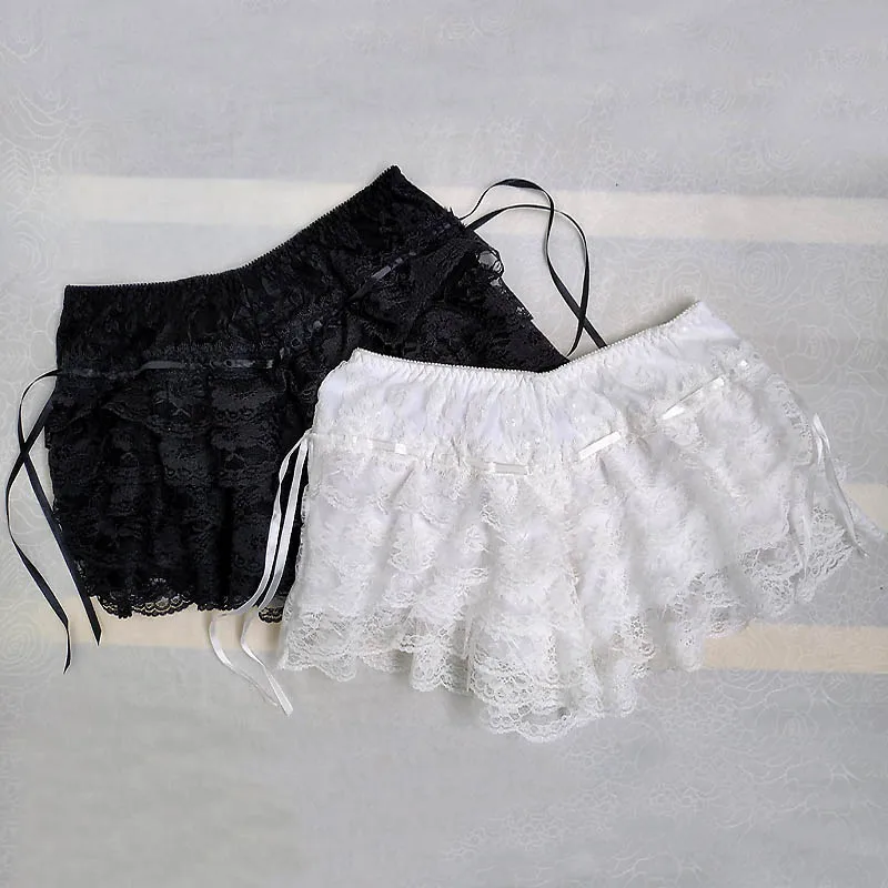 Bloomers Lace Ruffled Sissy Boxer Panties For Gay Male Sexy Lingerie Cute Knickers Mens Underwear Boxer Shorts Man Underpants