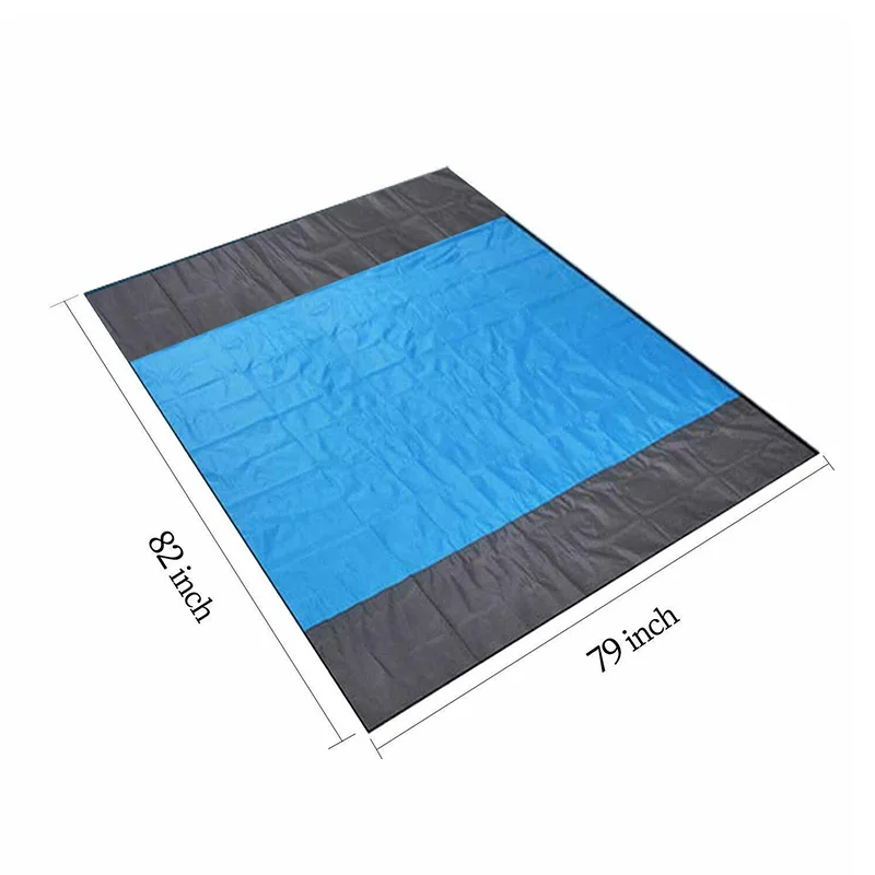 Горячая продажа 210x200 см песок свободный пляжный коврик для пикника на открытом