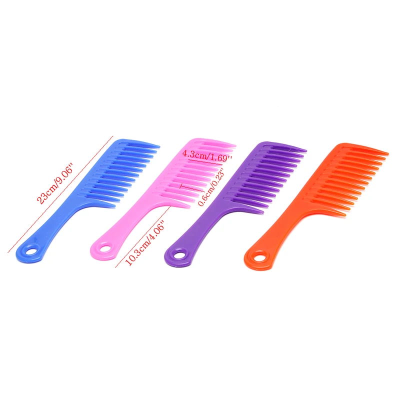 1 шт. Антистатическая пластиковая расческа для волос|wide tooth|hair combhairdressing salon |