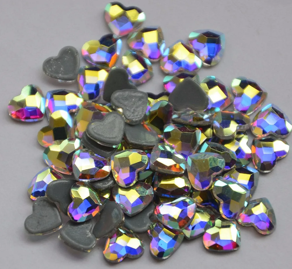 

2018 New Arrived Best Quality 6mm Heart shape Crystal Clear AB Hot Fix Rhinestone More Shiny Super Bright Hotfix Iron On Stones