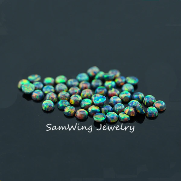 50 штук Собственное производство Прямая продажа Размер 4мм Хорошая огненная свободная круглая кабошонная опаловая бусина для изготовления украшений DIY.