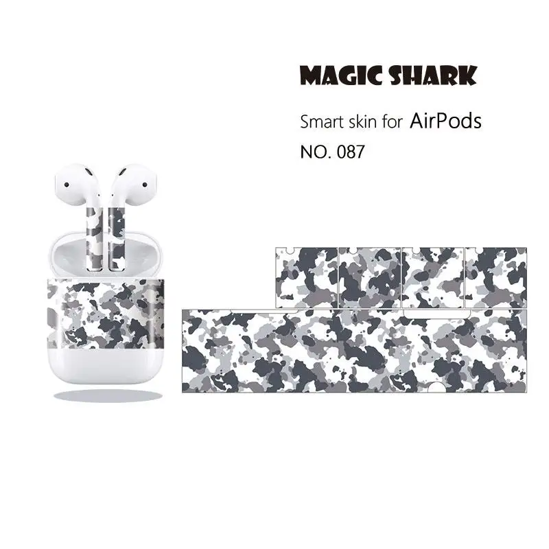 Magic Shark новый модный камуфляжный чехол в стиле милитари для Apple Airpods 19 типов 087-105 2019