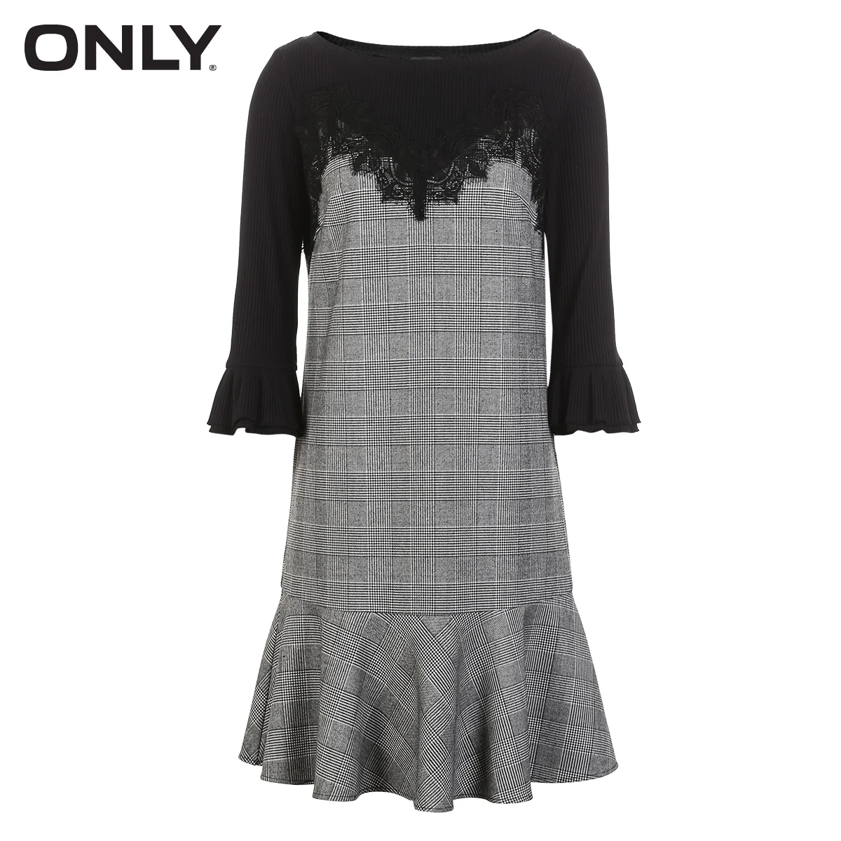 Только новый сладкий плед o образным вырезом оборками рукав три четверти