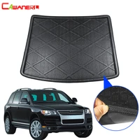 cawanerl car floor trunk mat boot tray liner tail cargo carpet luggage mud pad styling for volkswagen touareg 2004 2010