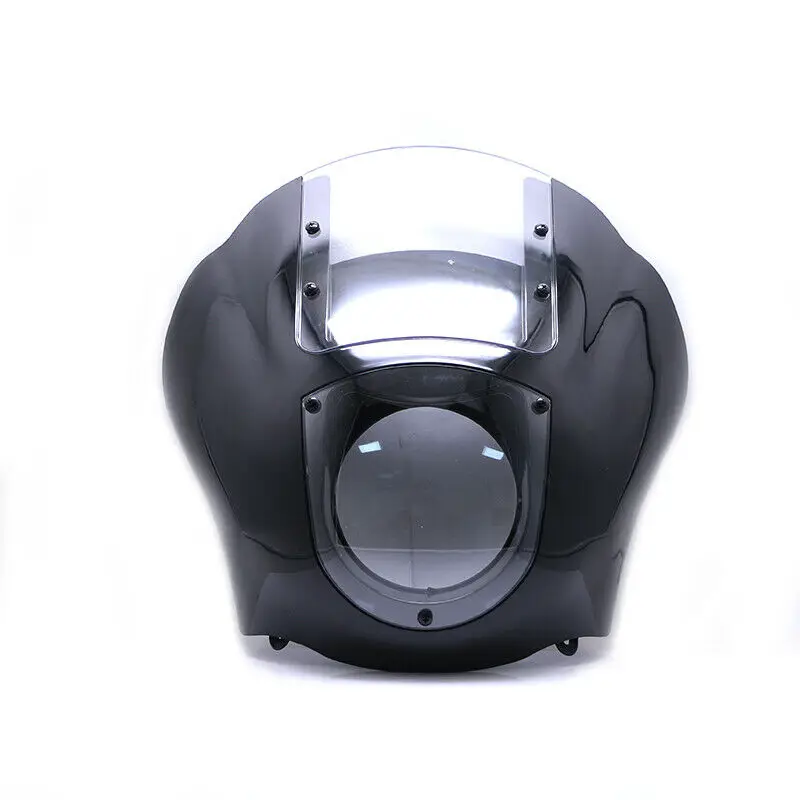

Круглая фара, обтекатель лобового стекла для Harley 09-17 Iron XL883N 95-05 Dyna FXR