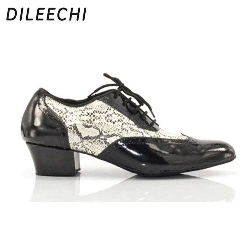 DILEECHI мужские туфли из натуральной кожи для латиноамериканских танцев Бальные