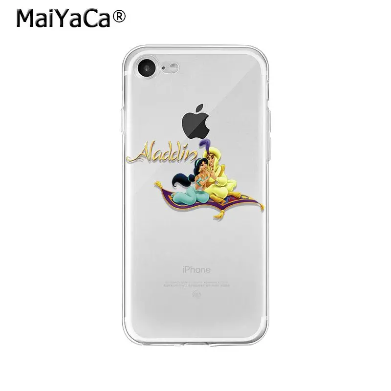 Мягкий силиконовый чехол для телефона MaiYaCa Jasmine Princess Aladdin из ТПУ Apple iPhone 8 7 6 6S Plus X XS