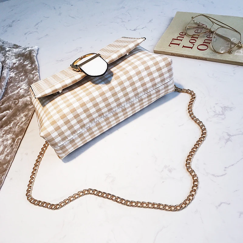 Корейские женские нейлон сумка плед дизайнер Crossbody Сумка дропшиппинг Летние