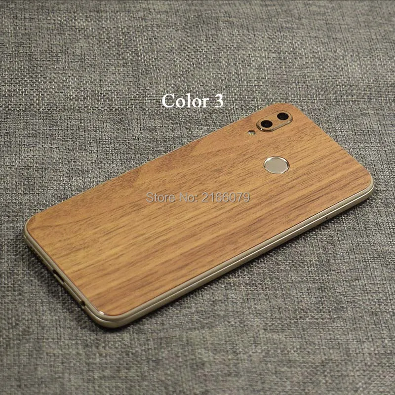 For Huawei P20 Lite / Nova 3e 5.84&quot Fashion Full Back Cover 3D Imitation Wood Grain Protection Skin Decal Sticker (Not a Case) |